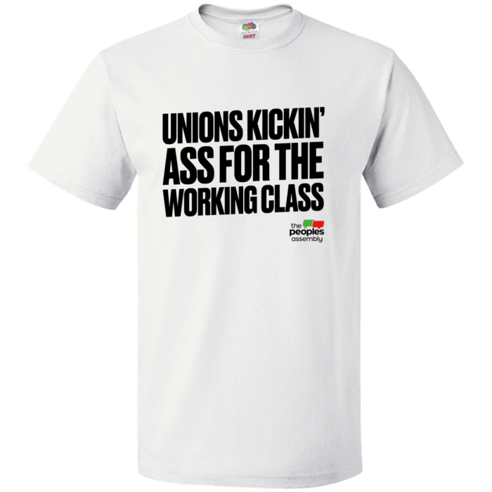 White Unisex Kickin' Ass T-Shirt